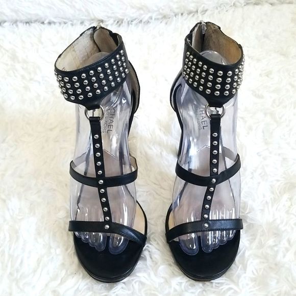 MICHAEL Michael Kors Black Studded Heels - Picture 2 of 12